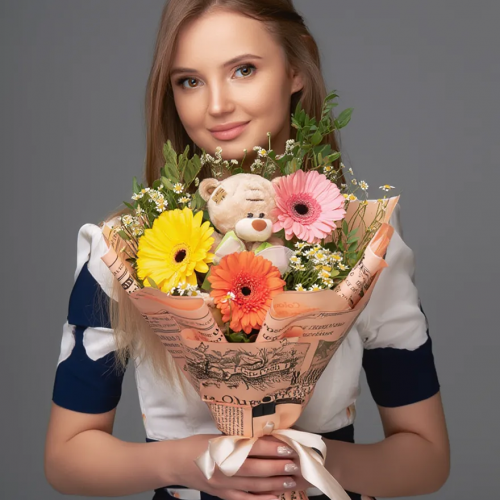 Букет "Люблю и скучаю"