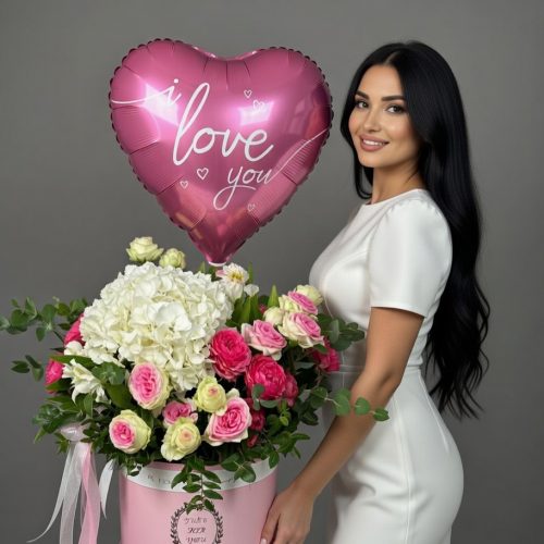 Букет в коробке "Ты мне снишься"