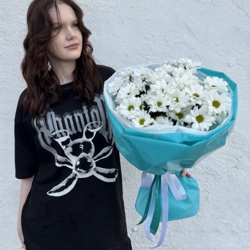 Букет кустовых ромашковых хризантем (S)