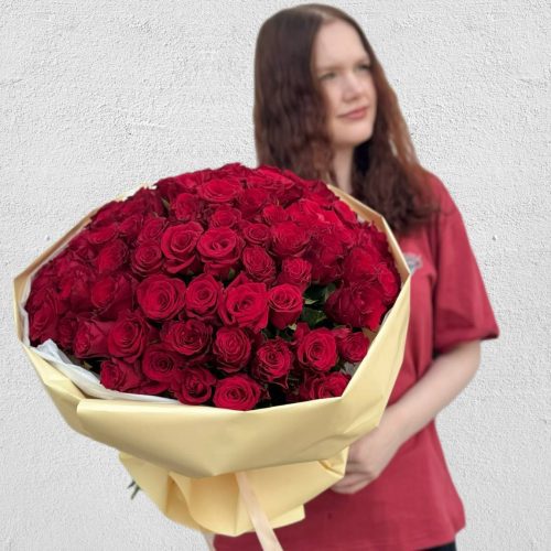 Букет из 101 красной розы Кения (L)