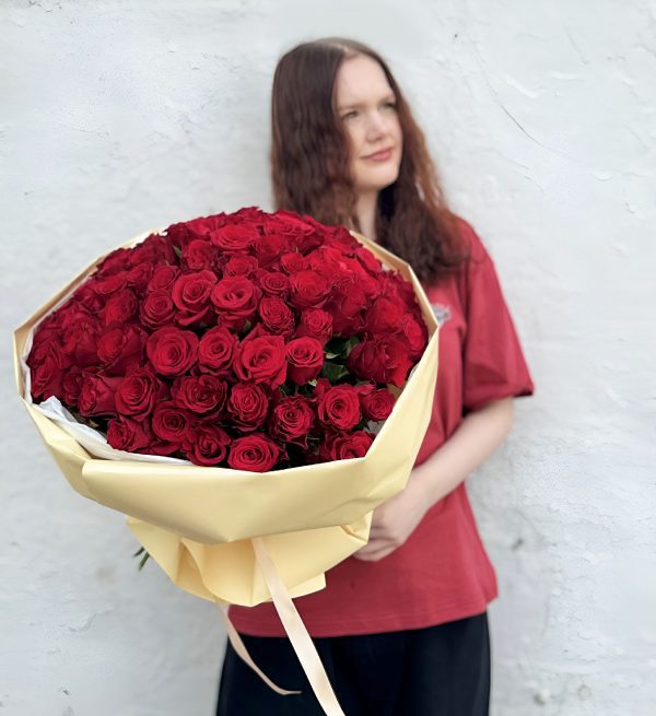 Букет из 101 красной розы Кения (L)
