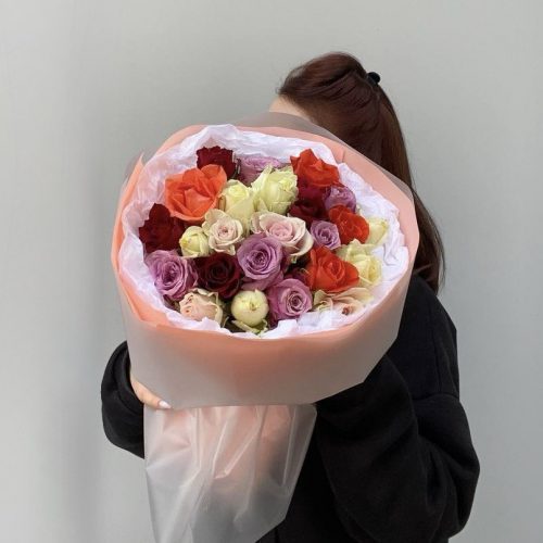 Букет из 25 роз Кения Mix (S)