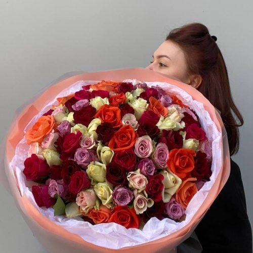 Букет из 101 розы Кения Mix (L)