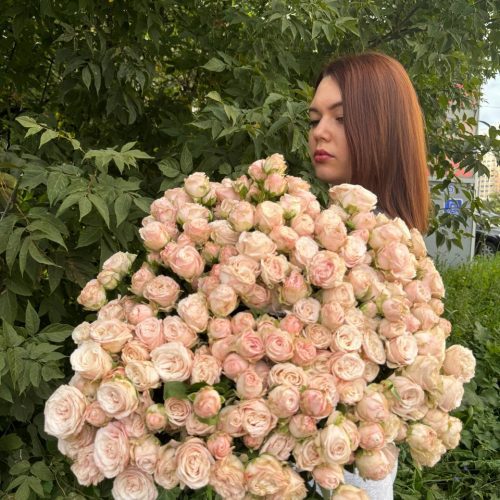 Букет из кустовых роз Бомбастик