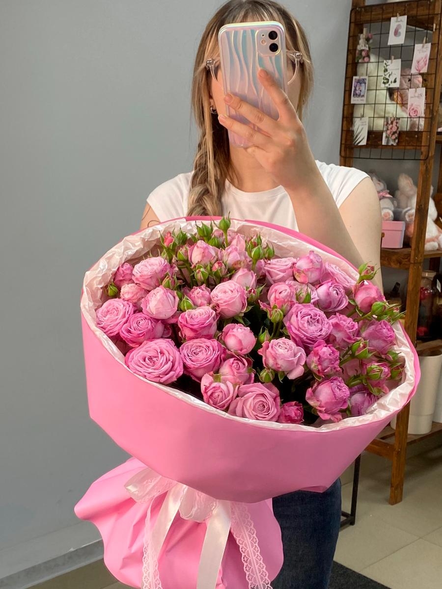 Букет из кустовых роз "От всей души" — изображение 2