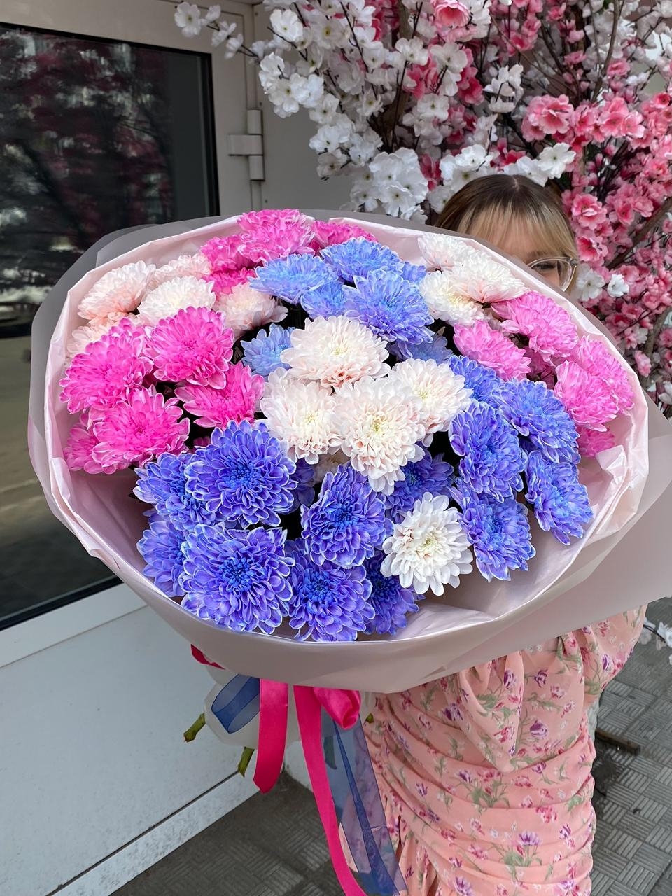 Букет хризантем "Шикарный микс"