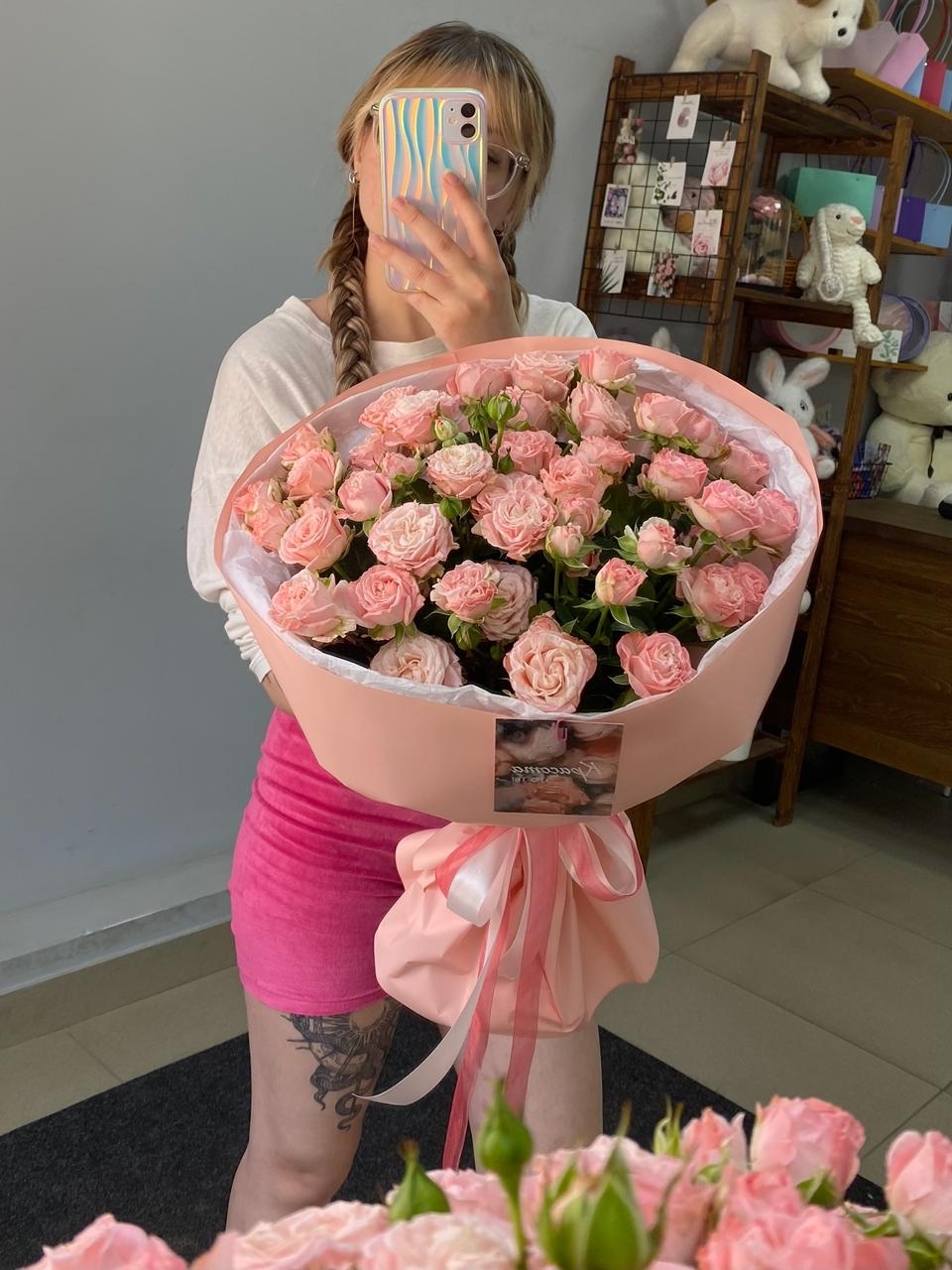 Букет из кустовых роз "Для прекрасной леди" — изображение 3