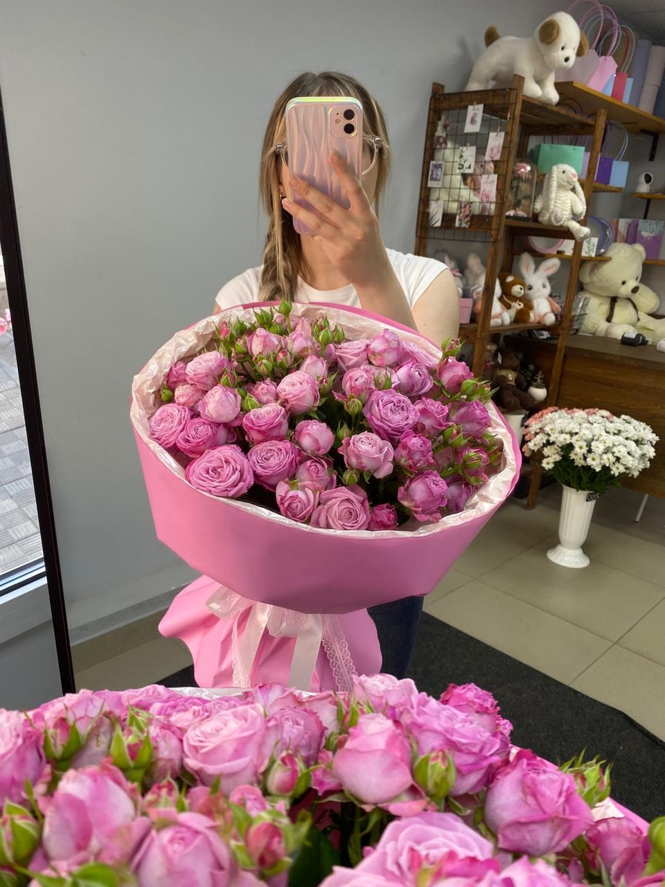 Букет из кустовых роз "От всей души" — изображение 3