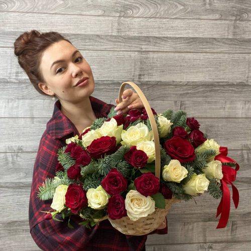 Корзина  "Зимняя улыбка"