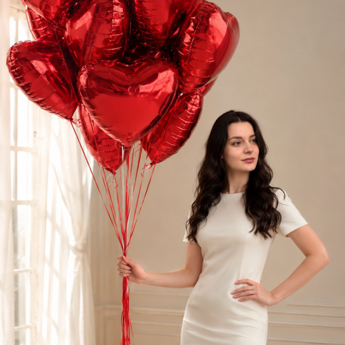 шары сердце 15