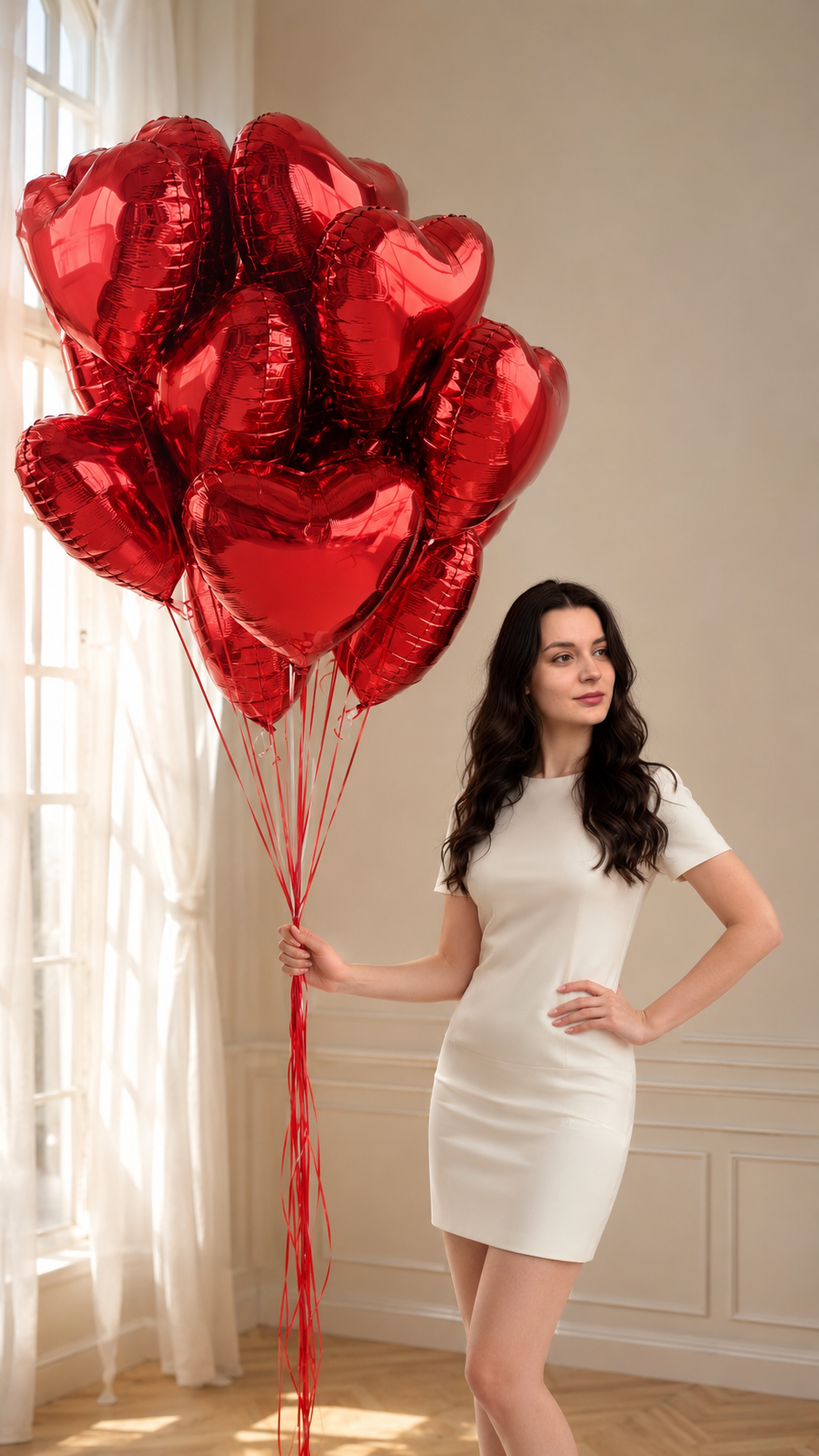 шары сердце 15